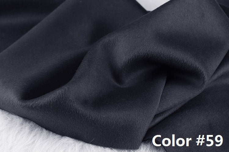 Color No. 51-60 Double Faced Alpaca Wool Fabric - 150cm wide by the Yard