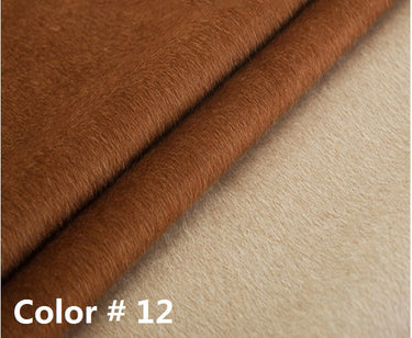 JUCHENG - Double Sided Double Colors Alpaca Wool Fabric - 150cm wide by the Yard