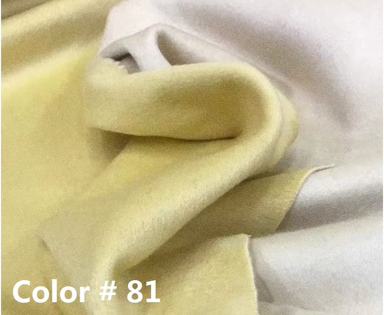 TUOHUAN - Double Sided Double Colors Alpaca Wool Fabric - 150cm wide by the Yard