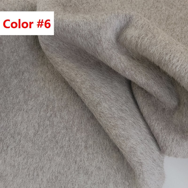 30 Colors - Mixed Colors Double Faced Alpaca Wool Fabric - 150cm wide by the Yard