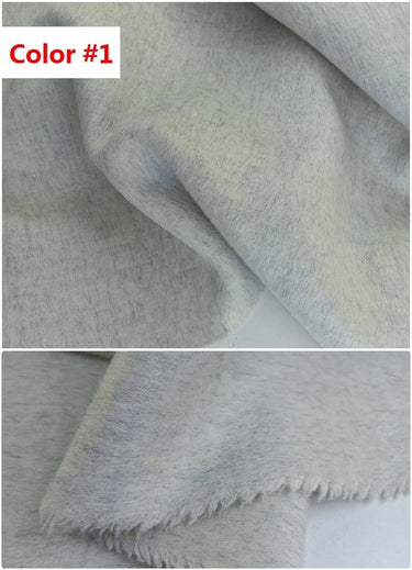 QIANSEXI - Mixed Colors Double Faced Alpaca Wool Fabric - 150cm wide by the Yard