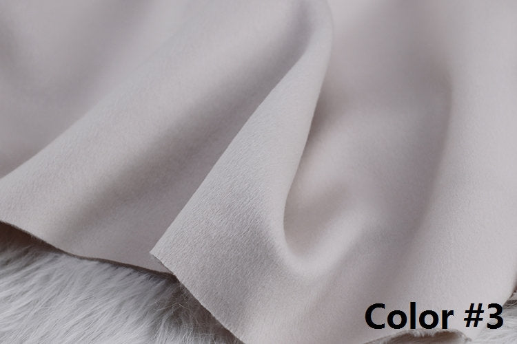 Color No. 1-10 Double Faced Alpaca Wool Fabric - 150cm wide by the Yard