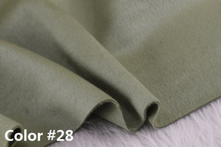 Color No. 21-30 Double Faced Alpaca Wool Fabric - 150cm wide by the Yard