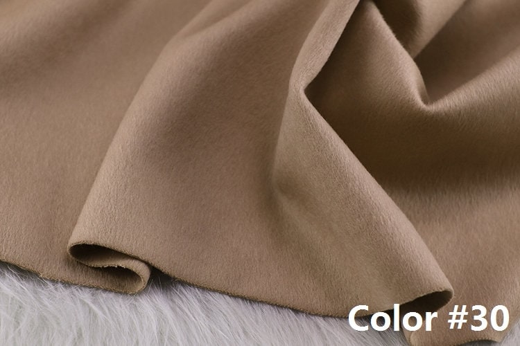 Color No. 21-30 Double Faced Alpaca Wool Fabric - 150cm wide by the Yard