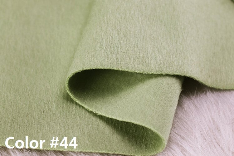 Color No. 41-50 Double Faced Alpaca Wool Fabric - 150cm wide by the Yard