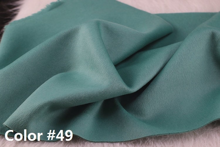 Color No. 41-50 Double Faced Alpaca Wool Fabric - 150cm wide by the Yard