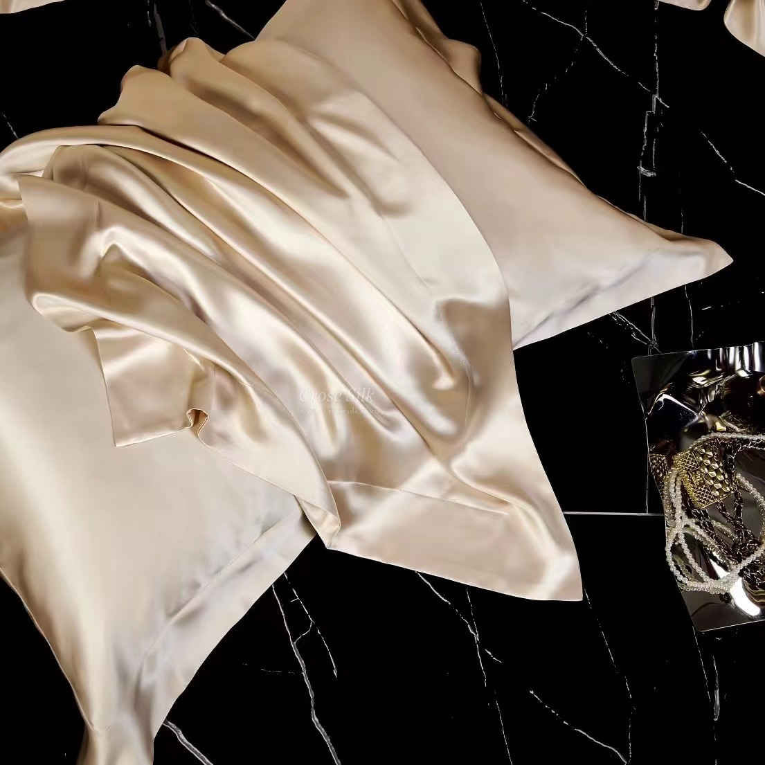 APRICOT - 30 Momme Mulberry Silk Bedding, Silk Duvet Cover, Silk Fitted Sheet, Silk Flat Sheet, Silk Pillowcase, 100% SILK